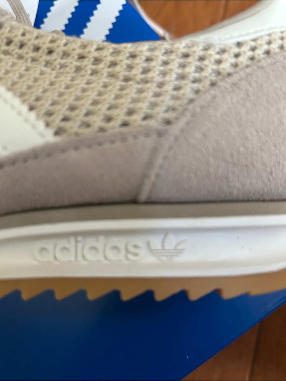 adidas Beige Suede & Mesh Runner